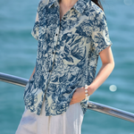 Casual Printed Short Sleeve Shirt - liwisi