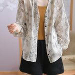 Casual V-Neck Printed Shirt - liwisi