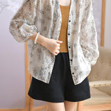 Casual V-Neck Printed Shirt - liwisi