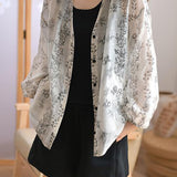 Casual V-Neck Printed Shirt - liwisi