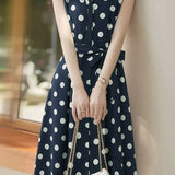 Casual Retro Polka Dot Dress - liwisi