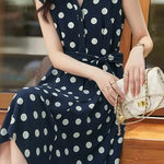 Casual Retro Polka Dot Dress - liwisi