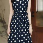 Casual Retro Polka Dot Dress - liwisi