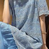 Elegant Embroidered Spliced Dress - liwisi