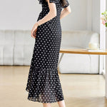 Graceful Commuter French Polka Dot Dress - liwisi