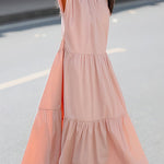 Casual Ruched Tiered Dress - liwisi