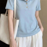 Gentle Commuter Lapel Knit Sweater