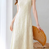 Elegant Commuter Lace Embroidered Dress