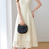 Elegant Commuter Lace Embroidered Dress