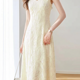 Elegant Commuter Lace Embroidered Dress
