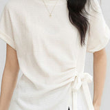 Relaxed Commuter Textured Tie T-Shirt