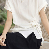 Relaxed Commuter Textured Tie T-Shirt