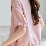 Elegant Commuter Ruffled Stand Collar Shirt
