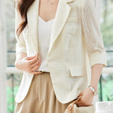 Casual Breathable Seven-Point Sleeve Blazer