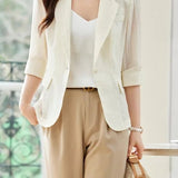 Casual Breathable Seven-Point Sleeve Blazer