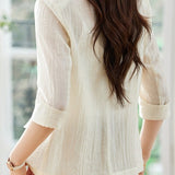 Casual Breathable Seven-Point Sleeve Blazer