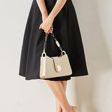 Commuter High-Waisted Belted A-Line Midi Skirt