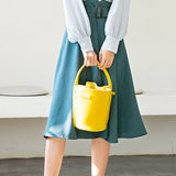Commuter High-Waisted Belted A-Line Midi Skirt