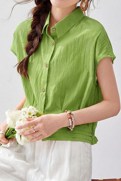 Fresh Commuter Sleeveless Blouse With Ruffled Hem