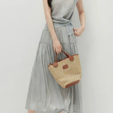 Gentle Elegance Knit Short Sleeve Two-Piece Set