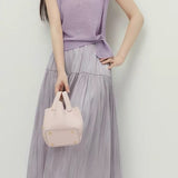 Gentle Elegance Knit Short Sleeve Two-Piece Set