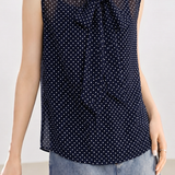 Casual Commuter Abstract Printed Sleeveless Shirt