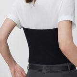 Elegant Commuter White Sleeve Black Bandeau Blouse