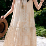 French Gentle Printed Tank Dress