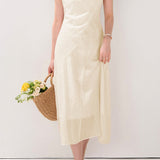 Delicate Vacation Jacquard Double-layer Dress