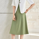 Elegant Commuter V-neck Single Button Short Sleeve Coat Pants Dress Set