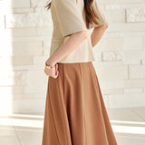 Elegant Commuter V-neck Single Button Short Sleeve Coat Pants Dress Set