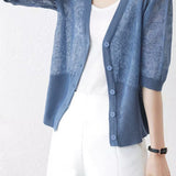 Elegant Commuter Hollow Out Knit Cardigan