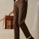 Casual Commuter Elastic Straight-Leg Casual Trousers