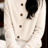 Casual Elegant Solid Turtleneck Cardigan