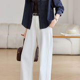 Casual Commuter Lapel Long Sleeve Denim Shirt