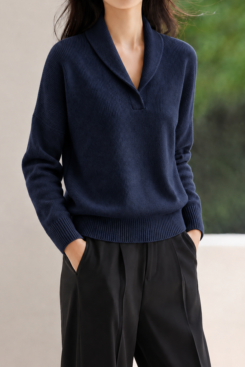 Casual Shawl Collar Knit Cardigan (Available in Buttonless / Double-Button Style)