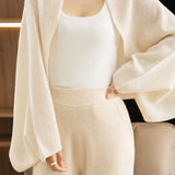 Casual Versatile Bat‑Wing Sleeve Convertible Wool Shawl