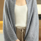 Casual Versatile Bat‑Wing Sleeve Convertible Wool Shawl