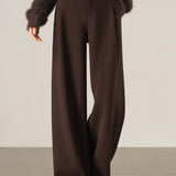 Elegant Commuter High‑Waist Wide‑Leg Pants With 3D Center Seam