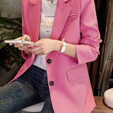 Elegant Commuter Back‑Slit Strap Blazer