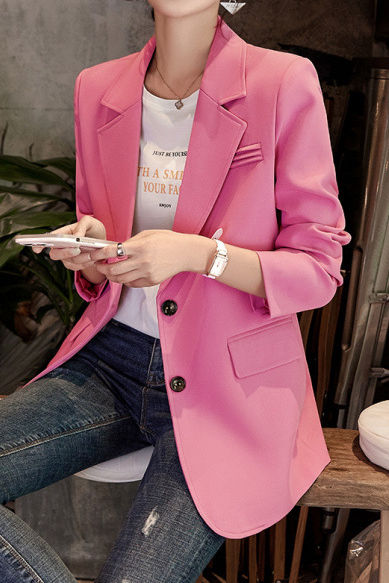 Elegant Commuter Back‑Slit Strap Blazer