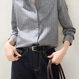 Vintage Commuter Vertical Stripe Shirt