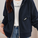 Casual Hooded Zipper Long Sleeve Sweatshirt Coat