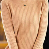 Commuter Casual Off Shoulder Ribbed Knit Top