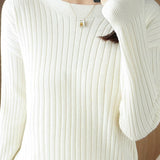 Commuter Casual Off Shoulder Ribbed Knit Top