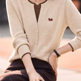 Intellectual Fake Two-Piece Color Block Spliced Knit Sweater