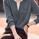 Intellectual Fake Two-Piece Color Block Spliced Knit Sweater