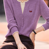 Intellectual Fake Two-Piece Color Block Spliced Knit Sweater