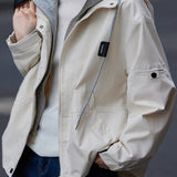 Casual Fake Two-Piece Spliced Hooded Long Sleeve Jacket