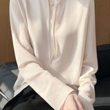 Commuting V-Split Binding Shirt
